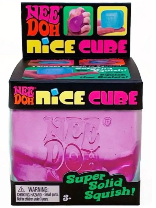 Schylling Other - Schylling Nee Doh Nice Cube Super Solid Squishy Stress Sensory Toy Pink New
